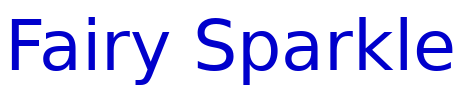 Fairy Sparkle font